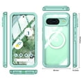 thumbnail image 2 of Ancove Magnetic Case for Google Pixel 9/9 Pro,Shockproof Full-Body Protection Case Compatible with MagSafe Built-in Screen Protector Clear Back Cover for Google Pixel 9/9 Pro,Green, 2 of 5