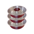thumbnail image 1 of Set de 3 Moldes de Aluminio En Forma de Rosca Para Hornear Pan, Chocoflan O Pastel de 20 cm. También Puede Usarse Para Gelatina. Repostería, 1 of 3