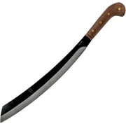 AUCHI Tool & Knife, Duku Machete, 15-1/2in Blade, Wood Handle with Sheath