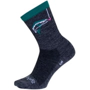 Sock Guy 272134 6 in. Hook ED Wool Crew Socks, Small to Medium