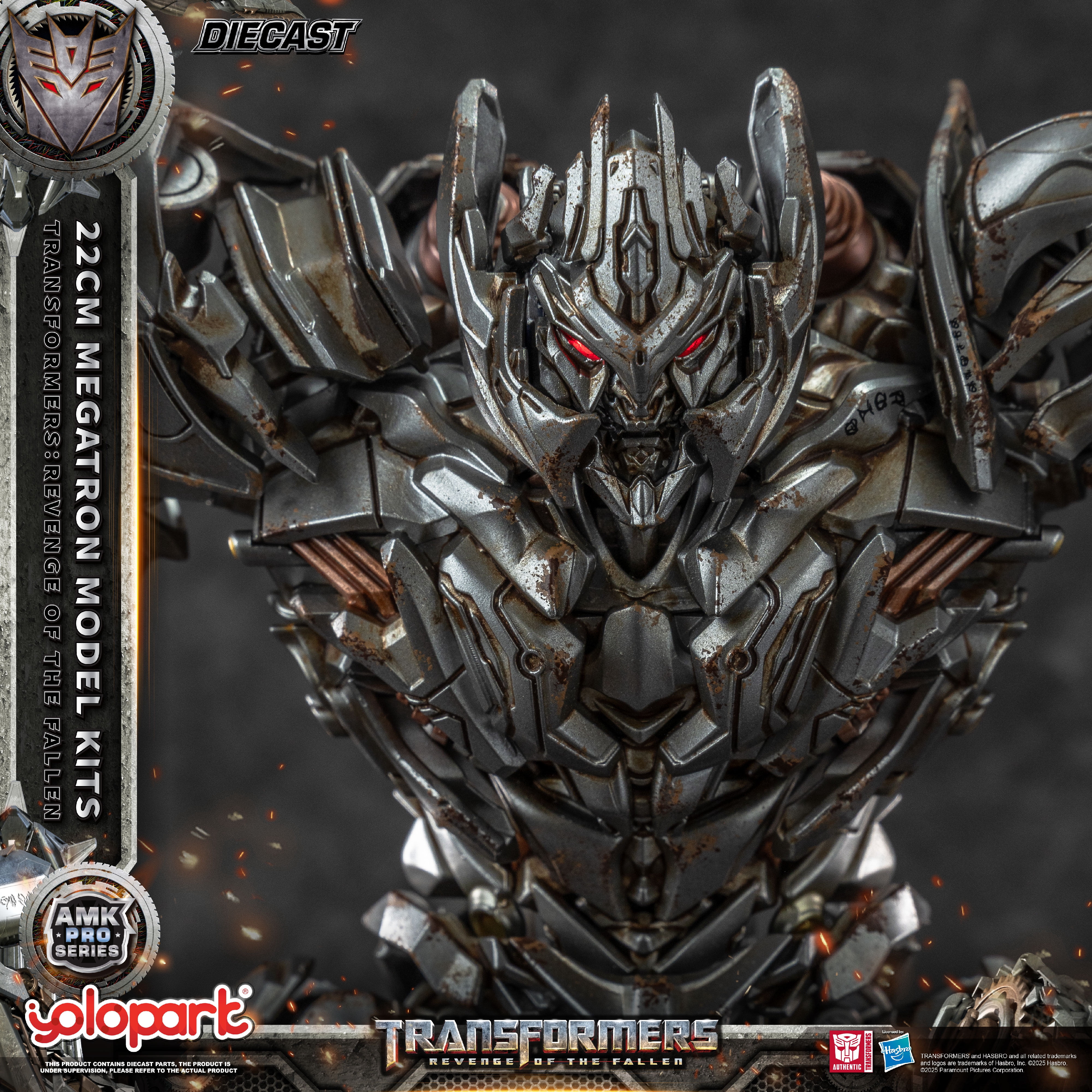 YOLOPARK Transformers Toys : Revenge of the Fallen Megatron Collectible Action Figure - Highly Detailed Model Kit for 15+, 8.66-inch,  Non-Transforming