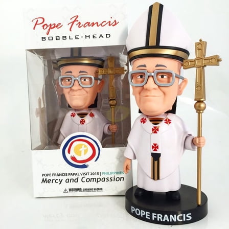 Mindstyle Pope Francis Bobble-Head Mercy and Compassion Papal Visit 2015 Philippines