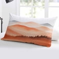 thumbnail image 5 of Orange Grey Mountains Throw Pillow Cover 20 x 26 Inch Decorative Pillow Cover Modern Geometric Forest Trees Lumbar Pillowcase Seasonal Rectangle Cushion Case for Couch Sofa Bed Living Room, 5 of 7