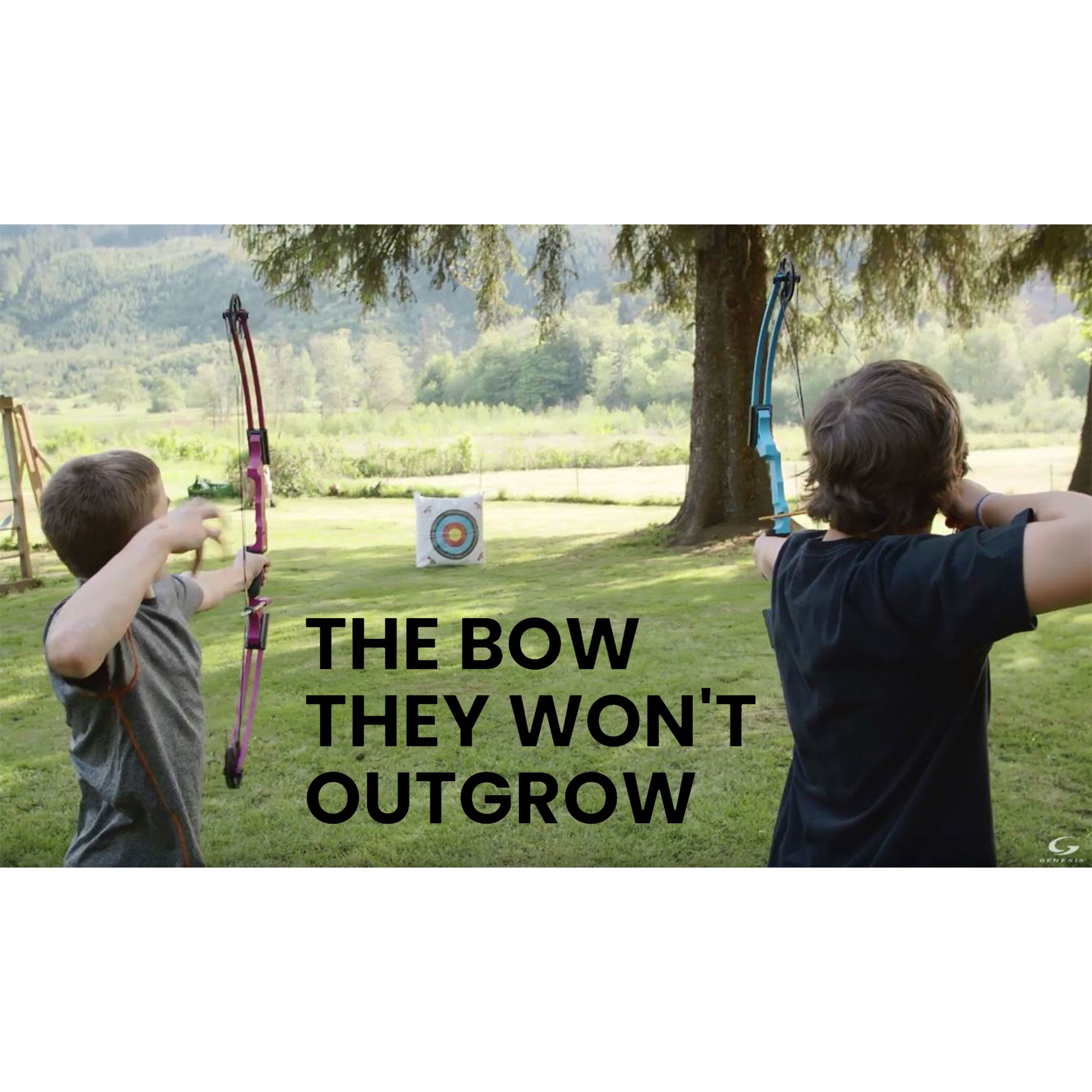 Open Box Genesis Original Archery Compound Bow Adjustable Size, Left Handed, Black