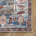 thumbnail image 4 of nuLOOM Eliza SpinClean Machine Washable Traditional Medallion Area Rug, 5' x 8', Eliza Brick, 4 of 8