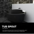 thumbnail image 2 of SUPPLYGIANT™ Tub Spout 1/2" FIP Nose Thread Non Diverter Bathtub Faucet Matte Black Finish, 2 of 8