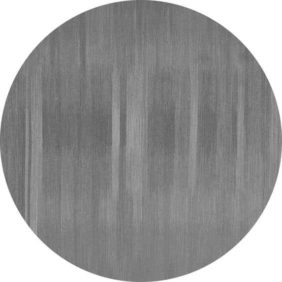 Ahgly Company Indoor Round Abstract Gray Contemporary Area Rugs, 3' Round