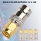 thumbnail image 4 of Adaptador BNCSMARF, 5 piezas, conector SMA de radio de cobre a conector BNC hembra, adaptador/convertidor coaxial RF, calidad inigualable, 4 of 9