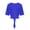 Blue, variant on Women Chiffon Shrug Cardigans Tie Front Kimono Bolero Cardigan Lightweight Sheer Cropped Tops for Dress Black, S