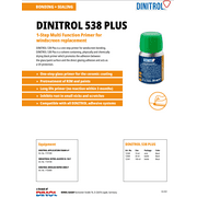 DINITROL 538 PLUS black 30ml Glass and Pinchweld Primer Bottle with Daubers