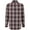Red, variant on Victory Men's 100% Cotton Brushed Flannel Plaid Shirt with Corduroy Contrast - Forest - XXL