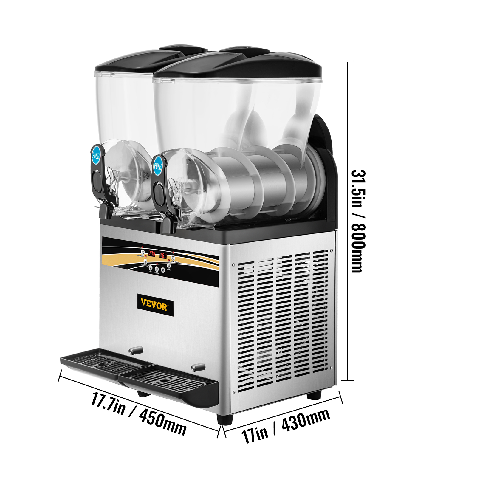 BENTISM Commercial Slushie Machine,30L Granita Slush Maker Slushy Juice