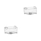 thumbnail image 1 of Kearding Cesta de resistente y duradera para facilitar la limpieza y el almacenamiento ordenado Manija cuidadosa para facilitar transparente sin 2Conjunto, 1 of 6