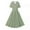 Army Green, variant on Women'S 1950S Retro Dresses Short Sleeve Polka Dot Belted Midi Dress Swing Dresses Cocktail Party Evening Dress,Women'S Short-Sleeved Dress White 6(M)