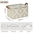 thumbnail image 7 of Yayeee Foldable Storage Basket for Shelves with Handles Waterproof Cloth Bins, Light Brown Pattern, 7 of 7