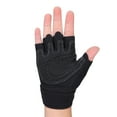 thumbnail image 4 of Levantamiento de pesas Guantes de gimnasio Entrenamiento Fitness Muñeca Entrenamiento Ejercicio Deportes (Rose Red S), 4 of 8