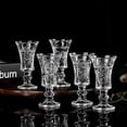 thumbnail image 2 of Round Shot Glasses, Lead Free Glass, Clear Shot Glass with Heavy Base, 2 of 5