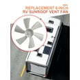 thumbnail image 2 of Yucurem RV Bathroom Vent Fan D Hole Replacement Fan Blade for Elixir Ventline Range Hood, 2 of 8
