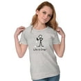 thumbnail image 4 of Melted Drop Ice Cream Floor Unlucky Womens Slim Fit Graphic Tee Brisco Brands L, 4 of 5