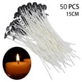 thumbnail image 2 of 50x Mechas para ves Fabricación pre enceradas con soportes de Zulema Mechas para velas de algodón pre enceradas, 2 of 8