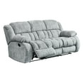 thumbnail image 3 of STONIC GREY 3-Seat Manual Reclining Sofa | Plush Polyester Fabric, Oversized Padded Arms, Smooth Gliding Motion | Perfect for Living Room, Home Theater | 88" L x 41" D x 40" H, 3 of 6