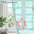 thumbnail image 4 of Yayeee Window Curtains Set of 2 for Living Room Light Filtering 63"x42", Blue Beach Pattern, 4 of 7