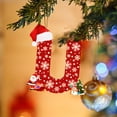 thumbnail image 1 of Adornos para árbol de Navidad con 26 letras, adornos para árbol de Navidad, adornos navideños personalizados para hacer tú mismo, decoración navideña, decoración colgante para árbol de Akmoler, 1 of 9