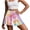 Dog Paw Colorful, variant on Yuyamidu Retro Floral Golf Skirts for Women Tennis Skirts with Shorts Hippie Flowers Women High Waisted Golf Skirt with Pockets Women's Athletic Skorts Size L