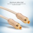 thumbnail image 1 of Stable Performance Amplifier Audio Cable, Fiber Braided Digital Optical Cable, for Power Amplifier for Headphone Amplifier for Audio Decoder Gold, 1 of 7