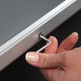 thumbnail image 3 of M&T Displays Lockable Snap Frame Front Loading Picture Photo Poster Size 1.25" Silver Color Profile, Mitered Corner (8.5x11), 3 of 4