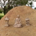 thumbnail image 3 of Mini estatuilla de Buda adornos de jardín de resina decorativa para el patio de la sala de estar Mini Tathagata Zulema Estupa de la estatua de Buda, 3 of 7