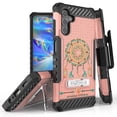 thumbnail image 1 of Tri Shield Rugged Cover + Hoslter Designed For Samsung Galaxy A13 5G Case Rose Gold/Black, 1 of 7