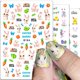 thumbnail image 1 of 12 láminas de pegatinas de uñas de Pascua con diseño de conejito, 3D, autoadhesivas, para niños y mujeres., 1 of 5