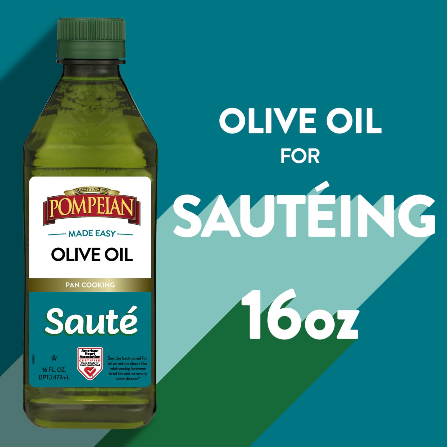 (6 pack) Pompeian Made Easy Sauté Olive Oil - 16 fl oz