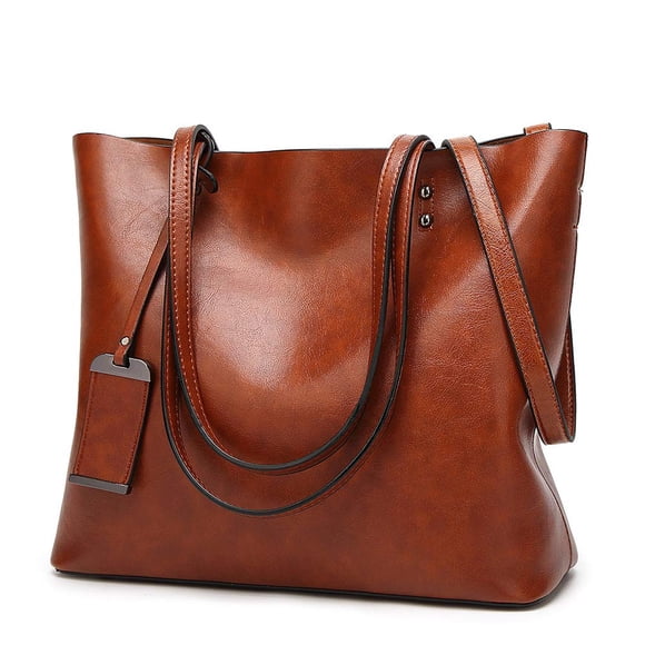ALARION Bolso bandolera con asa superior para mujer, 1-marrón, M