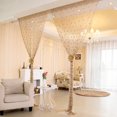 thumbnail image 4 of Crystal Beaded String Door Curtain Beads Fringe Room Divider Decor Window Panel Drapes, 4 of 5
