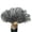 Grey, variant on 13Bones Ostrich Feather Fan Stages Performance Carnival Show Accessory Big Feather Fan