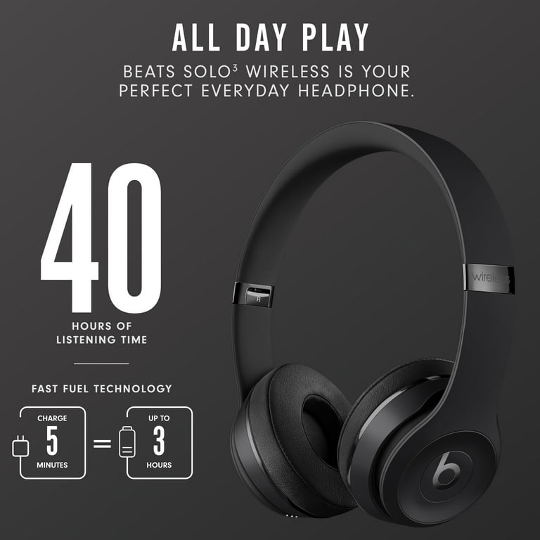 Beats by Dr. Dre Bluetooth Noise-Canceling Over-Ear Headphones, Black, MX432LL/A - Walmart.com