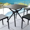 thumbnail image 4 of Compamia Siesta Air Table à Manger Carré de 31 Pouces en Noir, 4 of 8