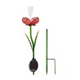thumbnail image 4 of Better Homes & Gardens Solar LED Red Rose Glass & Metal Stake Light Outdoor Décor, 6.5"W x 4.72"D x 31.5"H, 0.89 lb weight, 4 of 9