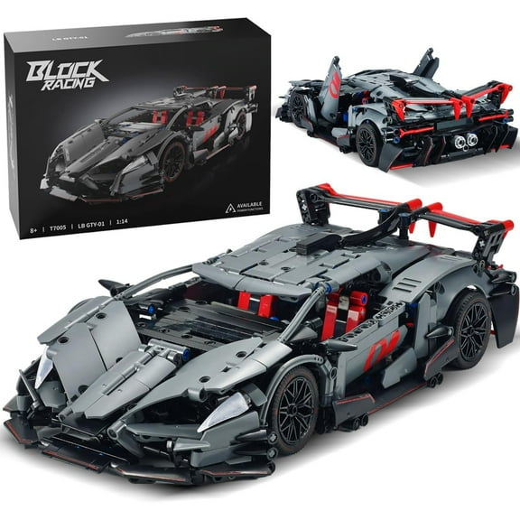 GZBrick Raceing GT Building Sets Compatible with Lego Sports Cars Champions Model 1:14 for Adults Boy 991PCS