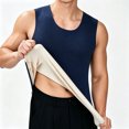 thumbnail image 2 of Yongwang Mens Fashion Tank Top Crew Neck Sleeveless Tops Winter Warm Slim Fit Tank Top Elastic Undershirt Base Layer, 2 of 5