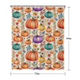thumbnail image 5 of Fall Pumpkins and Leaves Pattern Shower Curtain 72"x84" ,Bathroom Decorative Shower Curtains Set with 12 Hooks,Modern Waterproof Washable Shower Curtain, 5 of 6