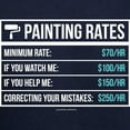thumbnail image 3 of CafePress - Funny Painting Rates Hoodie (Dark) - Pullover Hoodie, Classic, Comfortable Hooded Sweatshirt, 3 of 4