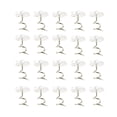 thumbnail image 4 of Tornillos Torsión Espiral Zulema Cabezas Transparentes Sillas Paquete 20, 4 of 8