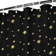 thumbnail image 3 of Black Gold Star Pattern Shower Curtain 36"x72" ,Bathroom Decorative Shower Curtains Set with 12 Hooks,Modern Waterproof Washable Shower Curtain, 3 of 6