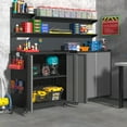 thumbnail image 6 of Coolsun Garage Storage Cabinet with Wheels, 31.5" H Tool Cabinet with Adjustable Shelves and Doors, Metal Garage Cabinet for Hanging Tools, Lockable Cabinet for Garage, Warehouse, 6 of 8