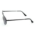 thumbnail image 3 of Mens Luxury Mobster Shield Metal Rim Racer Sunglasses Gunmetal Smoke, 3 of 4