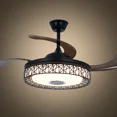 thumbnail image 3 of More Change 42" Bluetooth Invisible Music Ceiling Fan Lamp LED 3-Color Dimmer Chandelier, 3 of 13