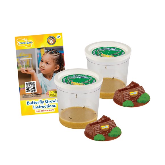 Kit de relleno Butterfly Garden Lore con 2 tazas de orugas